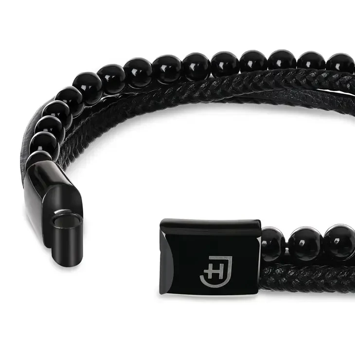 James Hawk Stack Bracelet - Black - Billede 4