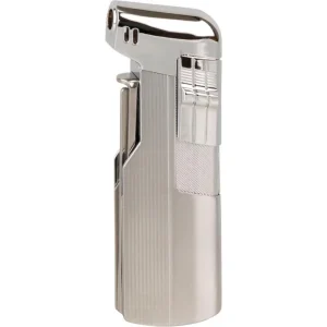 Pibe Piezo Lighter Jean Claude "Glasgow" med Værktøj - Chrome