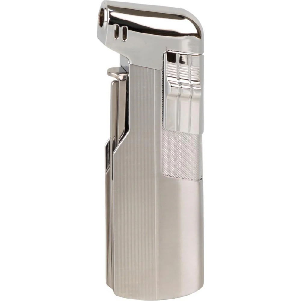 Pibe Piezo Lighter Jean Claude "Glasgow" med Værktøj - Chrome