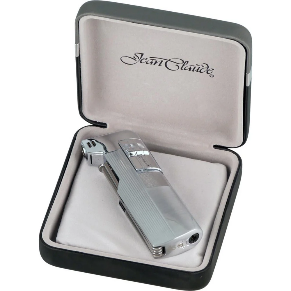 Pibe Piezo Lighter Jean Claude "Glasgow" med Værktøj - Chrome - Billede 4