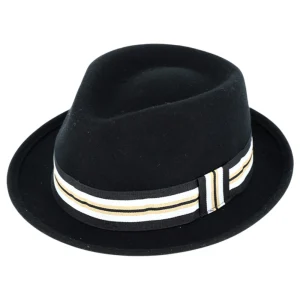 Sort Trilby Hat i 100% Uld Filt
