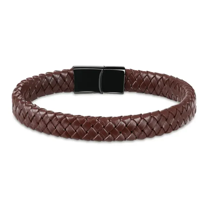 James Hawk Leather Bracelet - Brown - Billede 2
