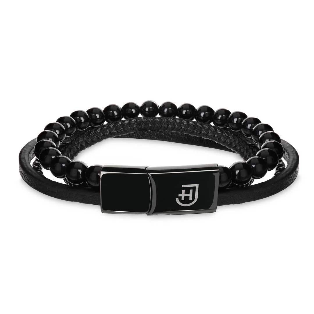 James Hawk Stack Bracelet - Black - Billede 3