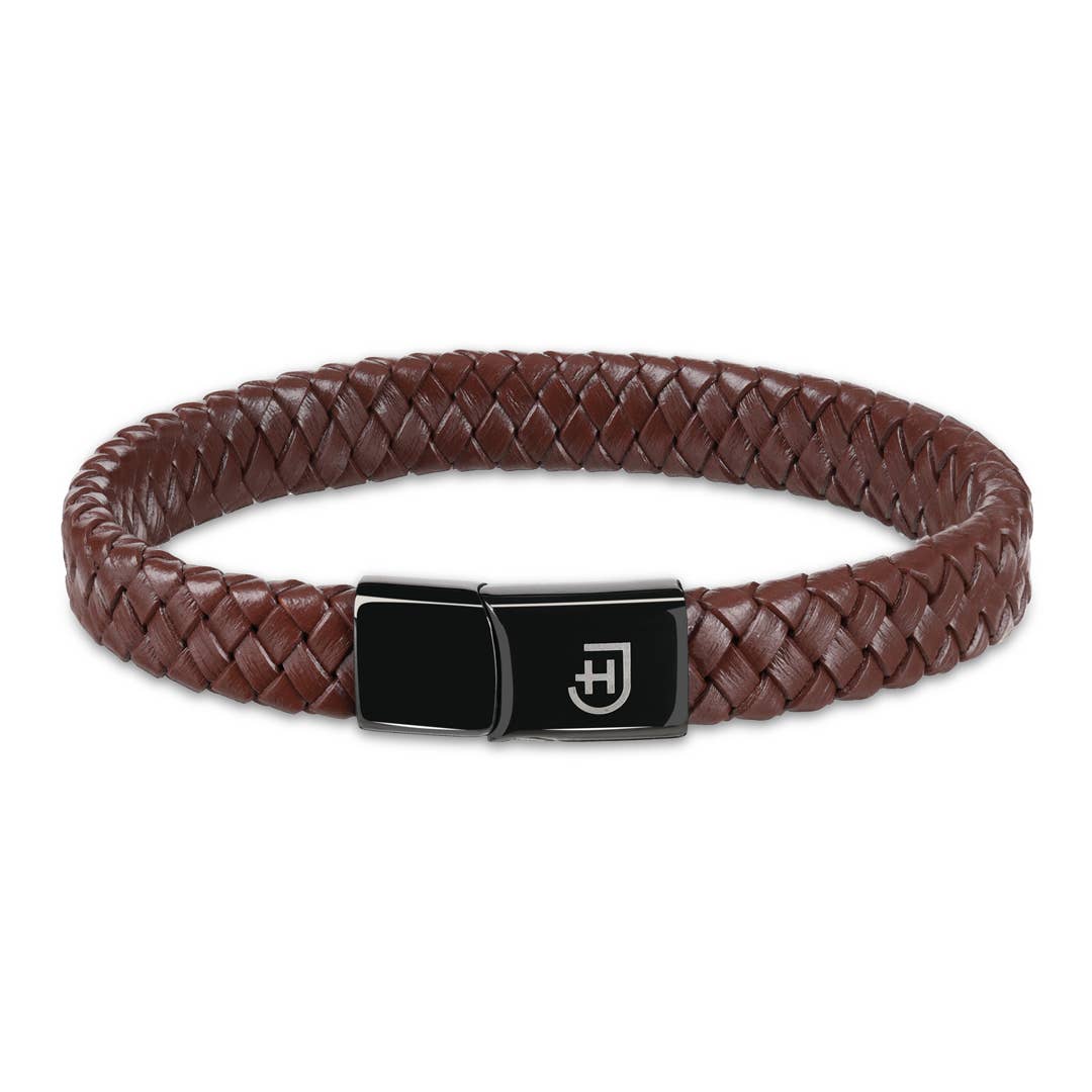 James Hawk Leather Bracelet - Brown - Billede 3
