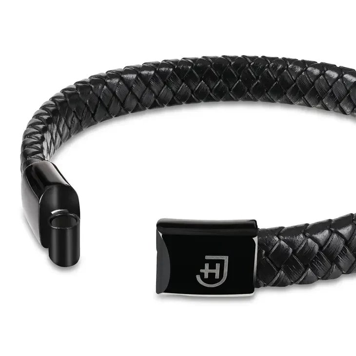 James Hawk Leather Bracelet - Black - Billede 4